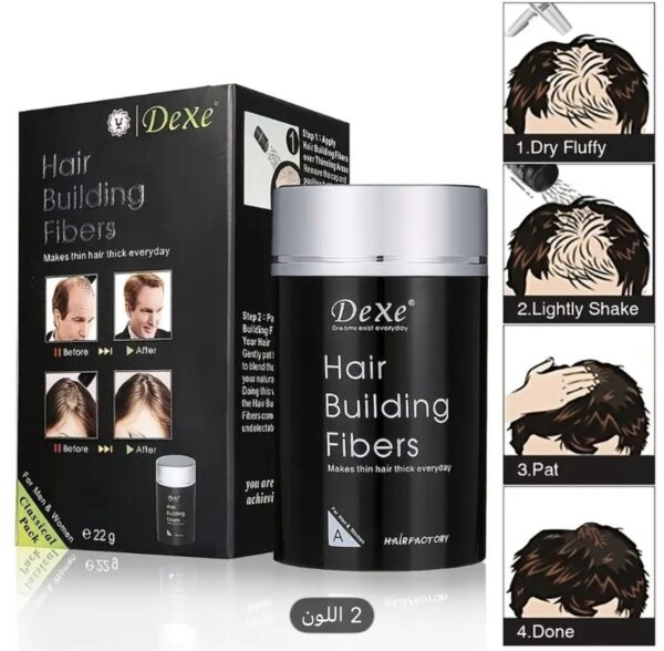Dexe Hair Building Fiber medium brown